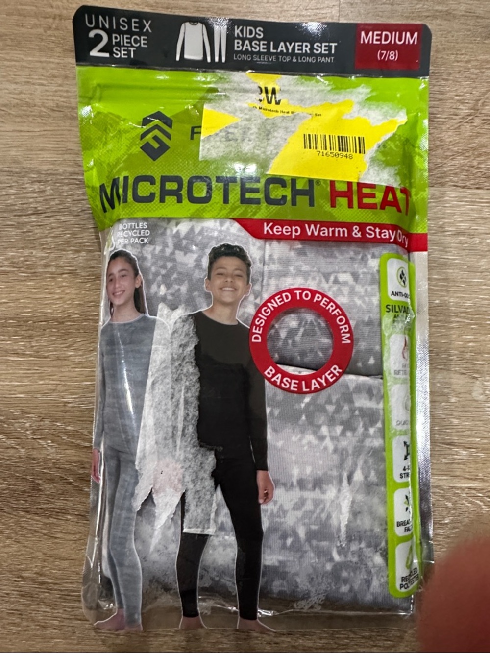 Microtech Heat Kids Base Layer Set - Gray